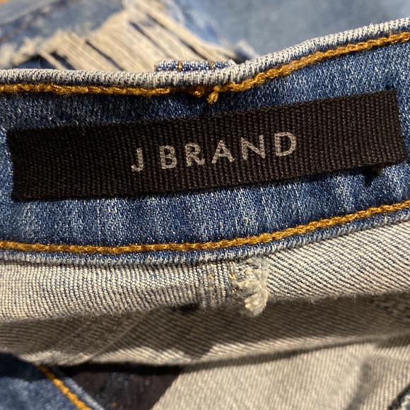 NWT J BRAND Womens Mid Rise Crop Skinny Uncharted Destruct Jeans Denim Size 27 - Picture 13 of 13